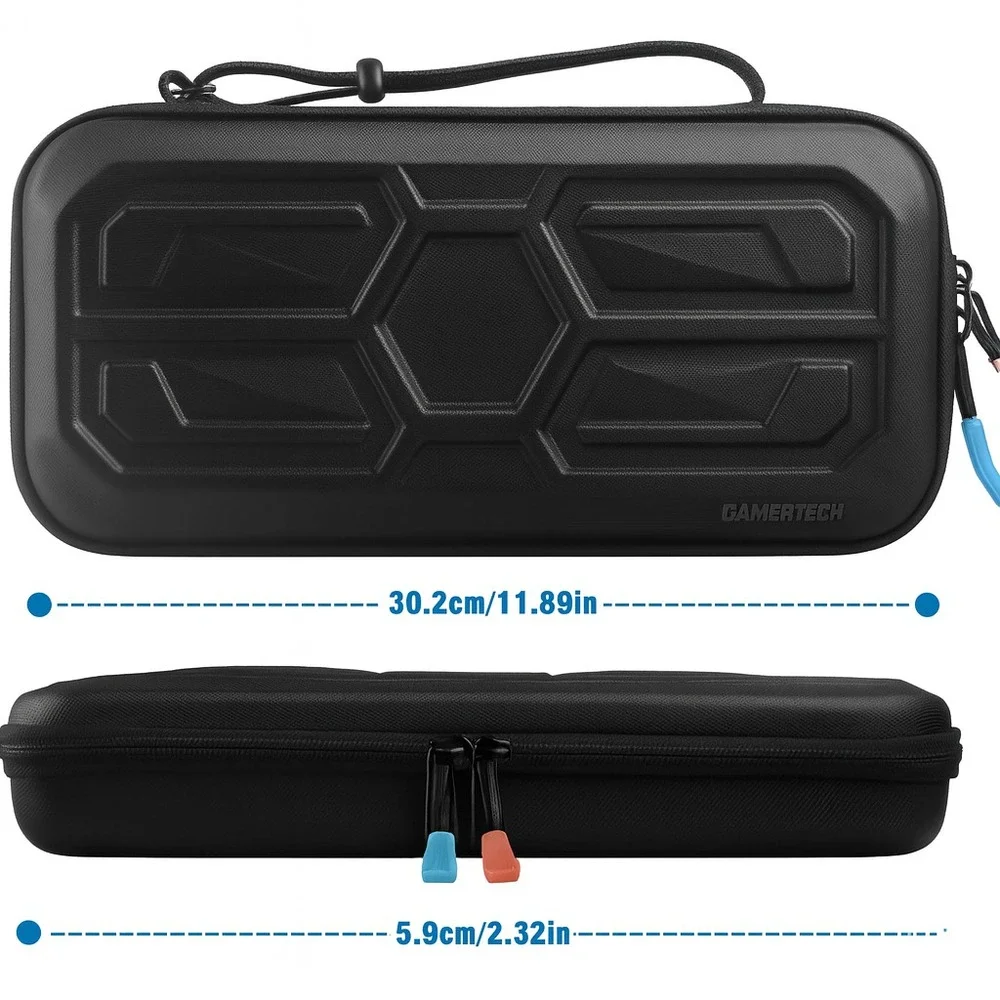 Nintendo Switch 2 Waterproof Shockproof Carry Case –GamerTech USA EVA Hard Shell